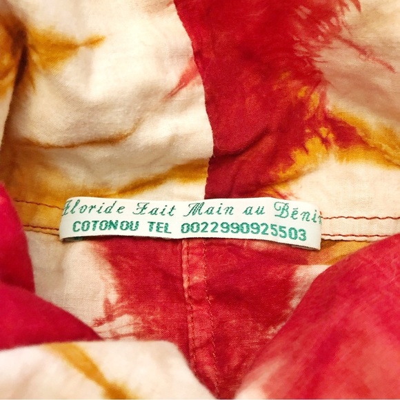 Rare Unique Vintage Tie Dye Boho Oversized Lagenlook Artsy Pattern Top Dress. - Picture 7 of 15